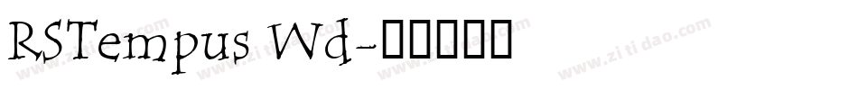 RSTempus Wd字体转换